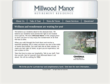 Tablet Screenshot of millwoodmanor.com